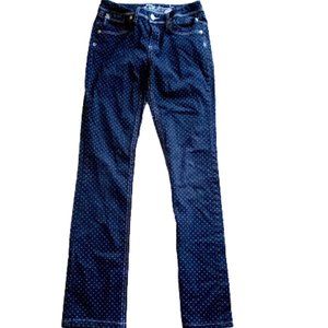 ---  Black Polka Dot Jeans Girls 14 (flaw)